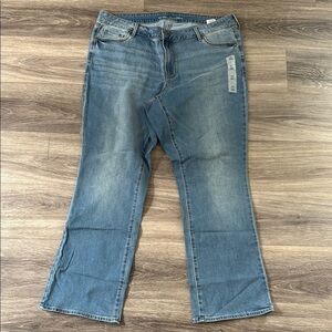 Old Navy Blue Boot Cut Jeans 20 Mid Rise Denim Medium Wash